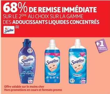 Soupline : Découvrez la gamme d'adoucissants liquides concentrés - Douceur et efficacité