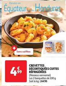 Crevettes Décortiquées Cuites Réfrigérées