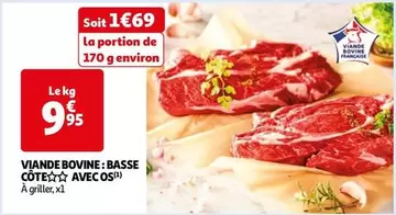 Viande Bovine: Basse Cote Avec Os