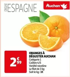 auchan - oranges à déguster