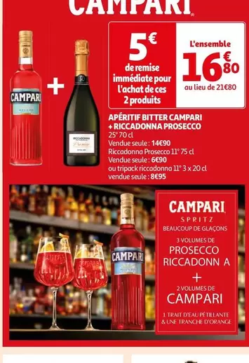 Campari -  Apéritif Bitter + Riccadonna Prosecco