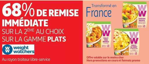 Weight Watchers - Sur La Gamme Plats 