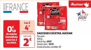 Auchan - Saucisses Cocktail