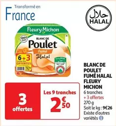 Fleury Michon - Blanc De Poulet Fume Halal