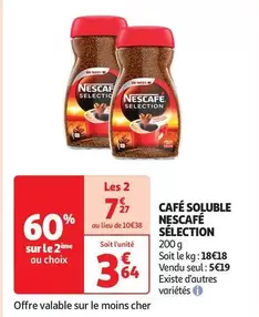 Nestlé - Café Soluble Sélection