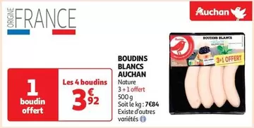 Auchan - Boudins Blancs