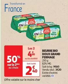 Grand Fermage - Beurre Bio Doux Grand