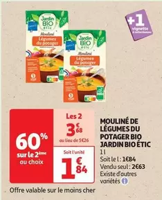 Mouline de Légumes Bio - Jardin Bio Étic: Promotion sur un mélange savoureux du potager bio!