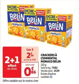 Belin - Crackers À L'Emmental Monaco