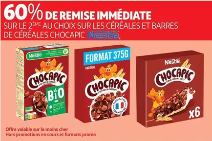 Nestlé Chocapic : Offres Spéciales sur les Céréales et Barres de Céréales