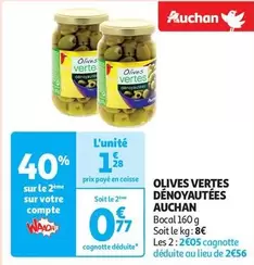 Auchan - Olives Vertes Dénoyautées