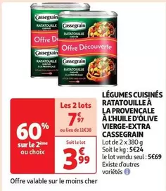 Cassegrain - Ratatouille Provençale à l'Huile d'Olive Vierge-Extra