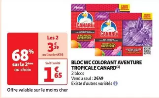 Canard - Bloc Wc Colorant Aventure Tropicale