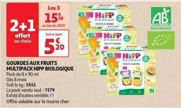 Hipp - Gourdes Aux Fruits Multipack Biologique