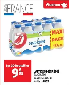 Auchan - Lait Demi-Écrémé