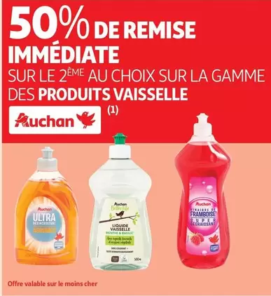 Auchan - Large choix de produits vaisselle en promotion avec des caractéristiques variées