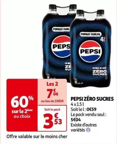 Pepsi - Zéro Sucres