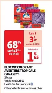 Canard - Bloc Wc Colorant Aventure Tropicale