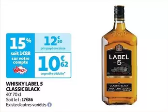 Label 5 - Whisky Classic Black