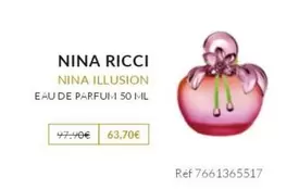 Nina Ricci - Nina Illusion Eau De Parfum 50 Ml offre à 63,7€ sur Beauty Success