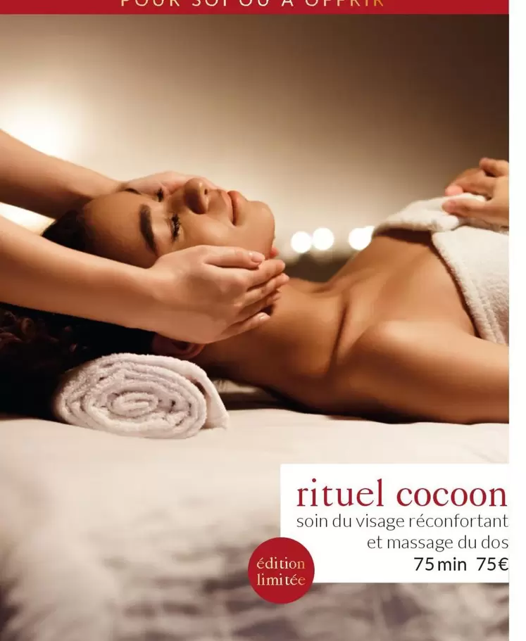 Rituel Cocoon offre à 75€ sur Beauty Success