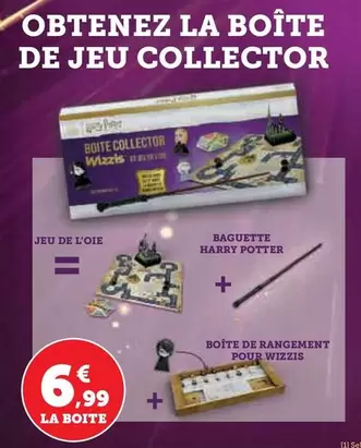 Baguette Harry Potter + Boîte De Rangement Pour Wizzis offre à 6,99€ sur Hyper U