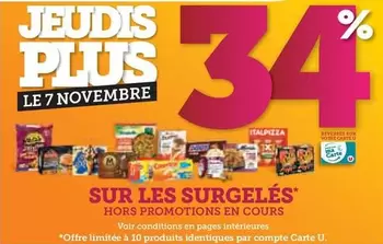 U - Sur Les Surgeles offre sur Hyper U