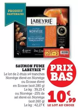 Labeyrie - Saumon Fume offre à 10,99€ sur U Express