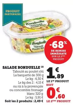 Bonduelle - Salade offre à 1,89€ sur U Express