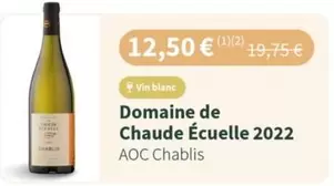 AOC - Domaine De Chaude 2022 offre à 12,5€ sur Macif