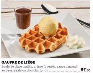 Gaufre De Liège offre à 6,5€ sur Poivre Rouge