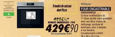 Whirlpool - Four Encastrable Omr9559rrox offre à 429,9€ sur Blanc Brun