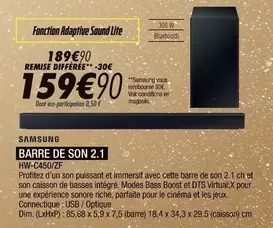 Samsung - Barre De Son 2.1 Hw-c450/zf offre à 159,9€ sur Blanc Brun