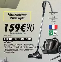 Samsung - Aspirateur Sans Sac offre à 159,9€ sur Blanc Brun