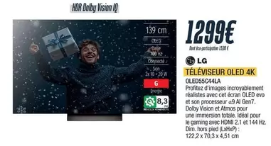 LG - Televiseur Oled 4k Oled55c4laa offre à 1299€ sur Proxi Confort