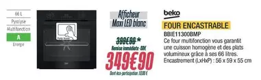 Beko - Four Encastrable Bb1130bb0p offre à 349,9€ sur Proxi Confort