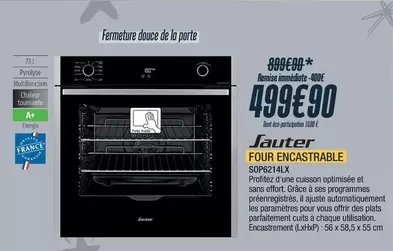 Sauter - Four Encastrable Sops24lk offre à 499,9€ sur Proxi Confort