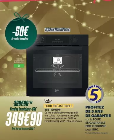 Four Encastrable Beb 11x808m offre à 349,9€ sur Proxi Confort