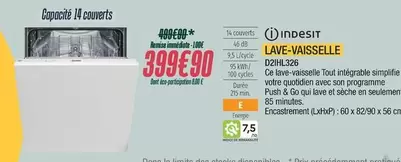 Indesit - Lave-vaisselle offre à 399,9€ sur Proxi Confort