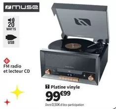 Muse - Platine Vinyle offre à 99,99€ sur Conforama