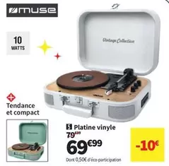 Muse - Platine Vinyle offre à 69,99€ sur Conforama