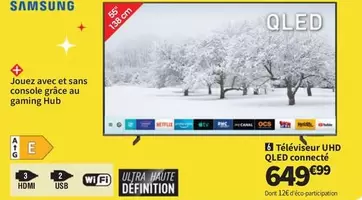 Samsung - Téléviseur Uhd Qled offre à 649,99€ sur Conforama