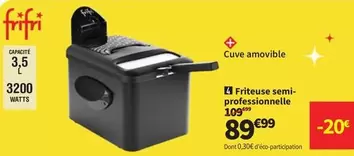 Friteuse Semi- Professionalle offre à 89,99€ sur Conforama