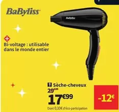 Babyliss - Sèche-cheveux offre à 17,99€ sur Conforama