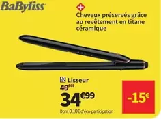 Babyliss - Lisseur offre à 34,99€ sur Conforama