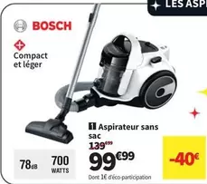 Bosch - Aspirateur Sans Sac offre à 99,99€ sur Conforama