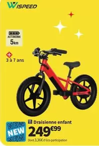 Wispeed - Draisienne Enfant offre à 249,99€ sur Conforama