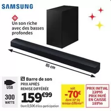 Samsung - Barre De Son offre à 159,99€ sur Conforama