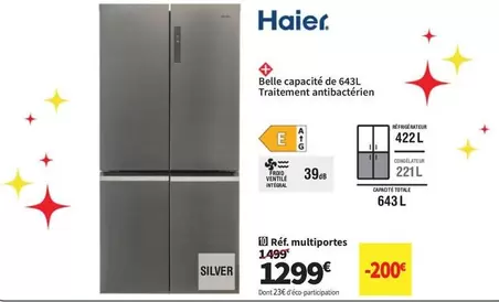 Haier - Réf. Multiportes offre à 1299€ sur Conforama