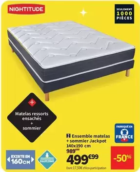 Ensemble Matelas + Sommier Jackpot